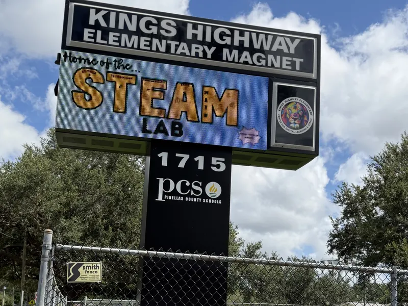 The Kings Highway Elementary school sign