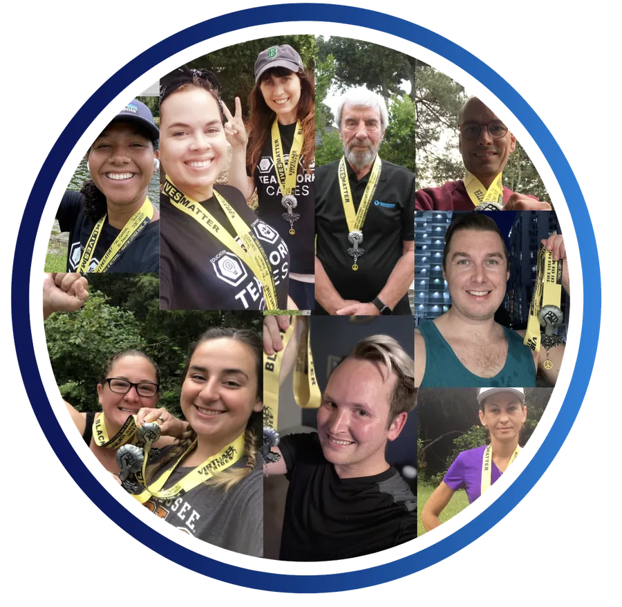 Participants in the Teamwork Cares virtual 5K
